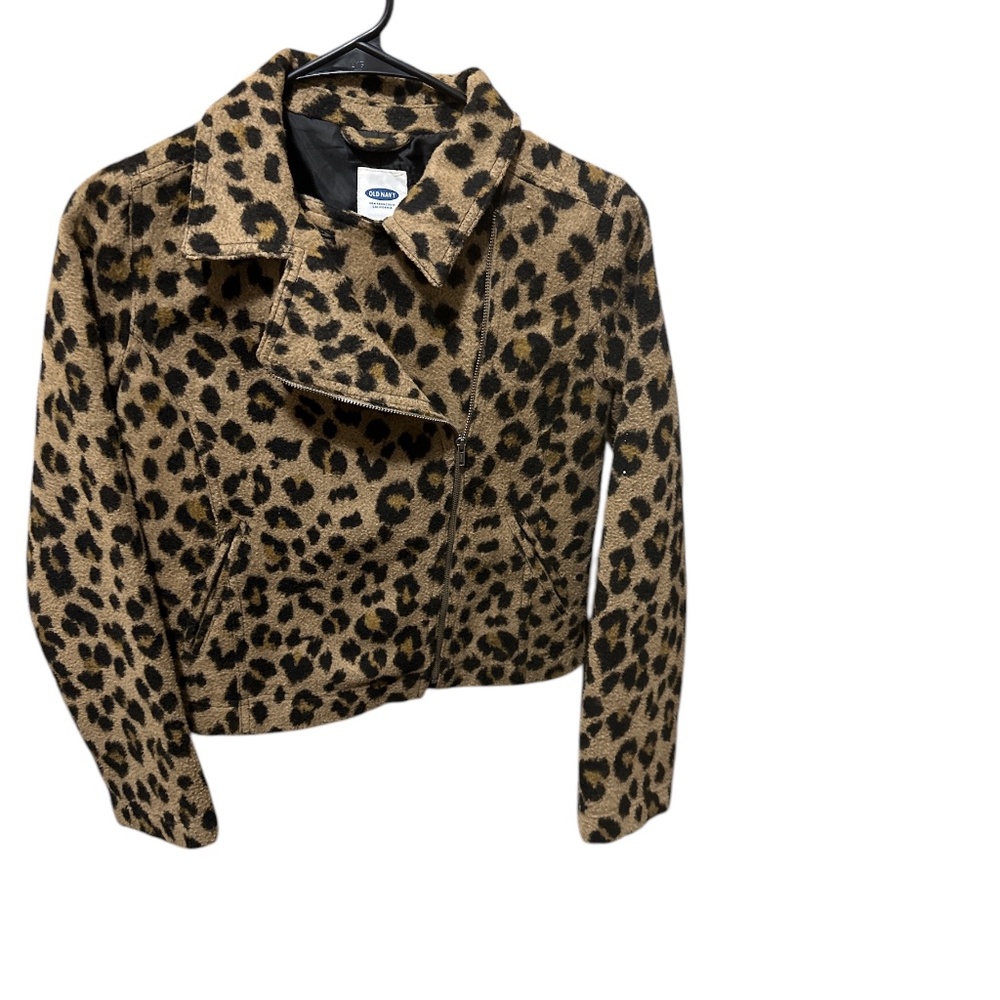 Old Navy Cheetah Print Jacket Sz XL